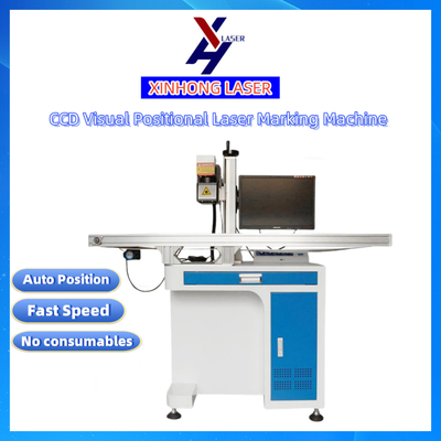 CCD Vision Positioning Laser Marking Machine 100W Sensore automatico