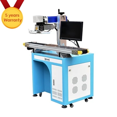 30W 50W Mopa Fiber Laser Marking Machine con trasportatore di sistema di posizionamento della fotocamera
