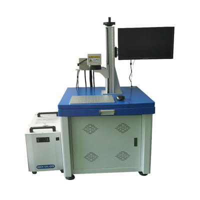 3W UV Laser Marking Machine raggi ultravioletti per foglie di vetro plastica