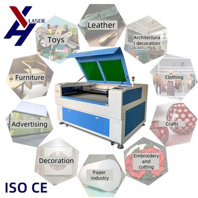 Macchina di taglio per incisione laser a CO2 per carta di bambù pelle di legno acrilico 1390/4060 50W-300W