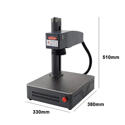Gravatore laser portatile multifunzionale in fibra UV per vetro in legno metallico, cristallo in plastica