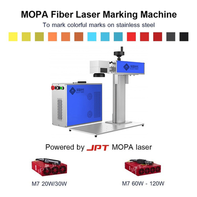 50W 100W 3D Mopa Color Laser Marking Machine per incisione profonda in metallo