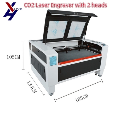 9060 1610 Macchina di taglio laser a singola doppia testa per incisione 130W 150W
