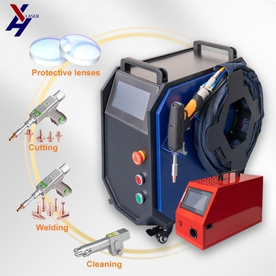 Raycus / Max Macchina di saldatura laser a fibra opzionale portatile a 1500 W con raffreddamento dell'aria